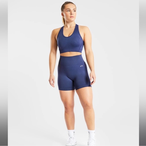 AYBL Pants - AYBL Navy Blue Balance V2 Seamless Shorts Medium